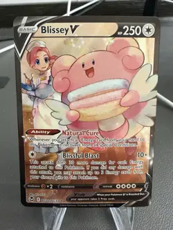Pokemon TCG Blissey v Full Art Holo Card TG22/TG30 NM - Image 1