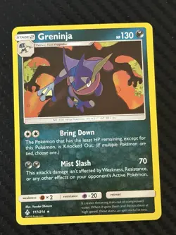 Greninja Charizard Shadow 117/214 LP Holo Unbroken Bonds Pokemon Card - Image 1