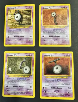 Unown Pokemon Card Lot [G] [V] [L] [T] in Excellent Condition Vintage - Image 4