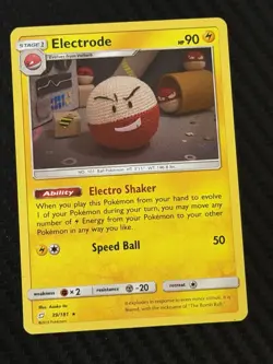 Electrode 39/181 SM - Team Up Set Holo Rare Pokemon Card - Image 1