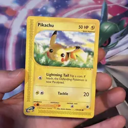 Pikachu 124/165 Pokemon 2002 Expedition e-Card Series - Image 2