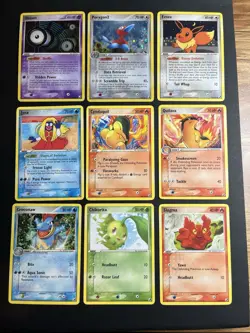 Pokemon TCG Unseen Forces 9 Card Lot 2005 Unown Porygon2 Eevee Jynx Cyndaquil LP - Image 2