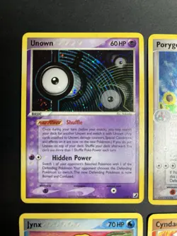 Pokemon TCG Unseen Forces 9 Card Lot 2005 Unown Porygon2 Eevee Jynx Cyndaquil LP - Image 3