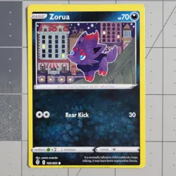 Zorua OC Miscut Error Pokemon Card Evolving Skies 102/203 - Image 3