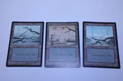 Lot of 15 Japanese 4th Edition Black Bordered FBB Basic Land Cards 1 of Each Art - Image 2