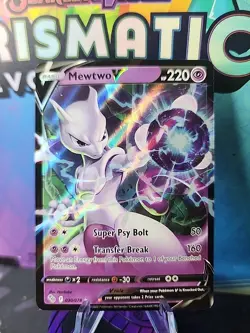 Mewtwo V 030/078 Pokemon Go NM Ultra Rare Pokemon Card - Image 1