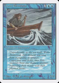 1x Water Elemental - MP - Unlimited Edition - SPARROW MAGIC mtg - Image 1