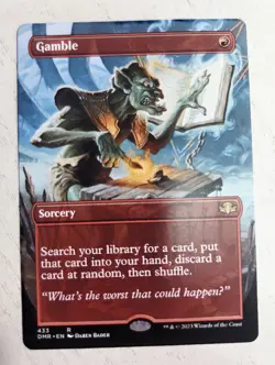 Gamble NM Borderless Dominaria Remastered 433 MTG Regular - Image 1