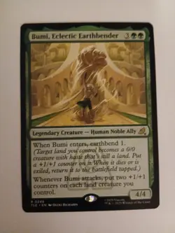 Bumi, Eclectic Earthbender NM Avatar Airbender MTG MAGIC THE GATHERING - Image 1