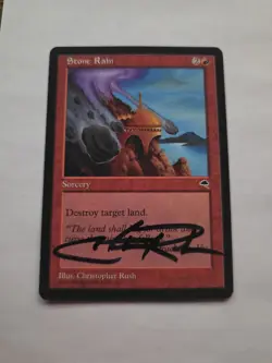 Stone Rain SIGNED By Chris Rush Magic the Gathering - Image 1
