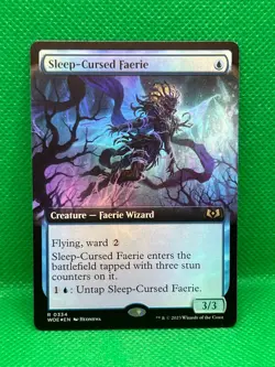 MTG Sleep-Cursed Faerie(Borderless) 0334 Foil - Image 1