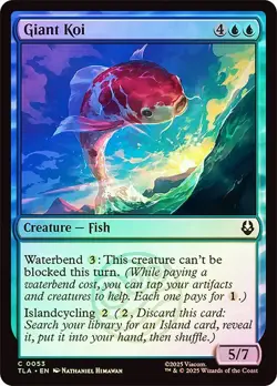 Foil Giant Koi [Avatar: The Last Airbender] MTG - Image 1