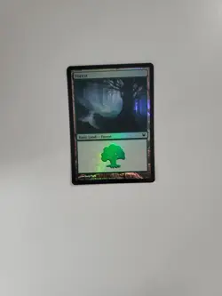 MtG FOIL Basic Forest NM/LP x1 - Innistrad (263) - Image 1
