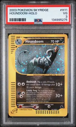 PSA 3 VG 2003 POKEMON SKYRIDGE #H11 HOUNDOOM-HOLO - Image 1