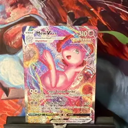 Pokemon Mew VMAX Holo Card (Fusion Strike, English, #269/264, Nintendo, 2021) - Image 1