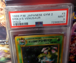 1999 Pokemon Japanese Gym 2 Erika's Venusaur Holo #3 PSA 9 Mint - Image 3
