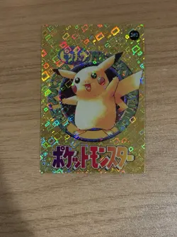 Golden Pikachu #202 Pokemon Vintage Prism Vending Sticker NM US SELLER - Image 1