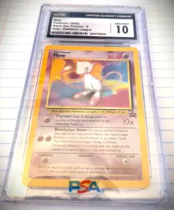 2000 Pokemon League Black Star Promo #9 Mew - Holo CGC 10 GEM MINT - Image 1