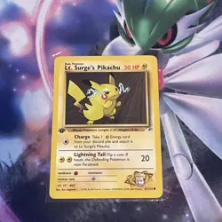 Pokemon Lt. Surge's Pikachu Gym Heroes 1st Edition (81/132) - Image 1