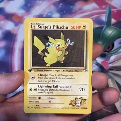 Pokemon Lt. Surge's Pikachu Gym Heroes 1st Edition (81/132) - Image 2