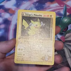 Pokemon Lt. Surge's Pikachu Gym Heroes 1st Edition (81/132) - Image 3