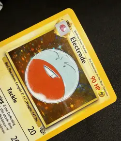 Electrode 02/64 Holo Rare Jungle Unlimited Vintage 1999 Pokemon TCG LP - Image 4