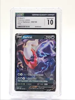 DARKRAI V 2022 POKEMON ASTRAL RADIANCE HOLO RARE GEM 098/189 CGC 10 Q5677 - Image 1