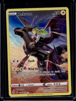 2022 Pokemon SWSH Brilliant Stars Zekrom Trainer Gallery Holo #TG05/TG30 - Image 1