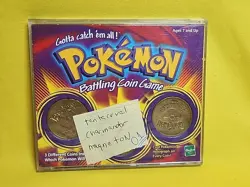 1999 Pokemon Battling Coin Game 3 Coins Opened /case 01 - Image 1