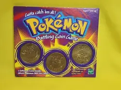 1999 Pokemon Battling Coin Game 3 Coins Opened /case 01 - Image 3