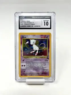 Pokemon League Mew #9 Holo Black Star Promo CGC 10 GEM MINT 2000 WOTC - Image 1