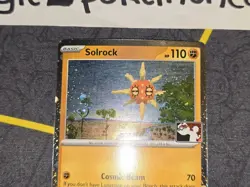 Solrock Cosmos Holo Pokemon Prize Pack Series 8 Stamped Promo 075/132 NM - Image 3