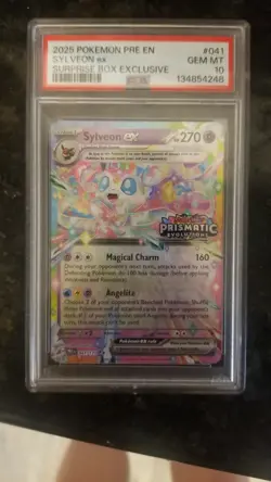 2025 POKEMON PRE EN SYLVEON EX SURPRISE BOX EXCLUSIVE - Image 1