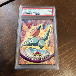 2000 TOPPS POKEMON TV ANIMATION SER 3 #137 PORYGON PSA 7 - Image 2