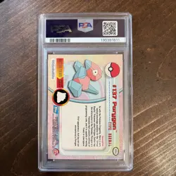 2000 TOPPS POKEMON TV ANIMATION SER 3 #137 PORYGON PSA 7 - Image 4