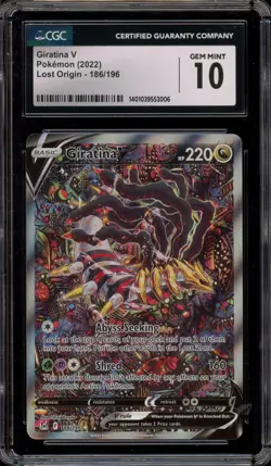 Pokemon Giratina V Lost Origin Full Alt Art #186 CGC 10 Gem Mint - Image 1