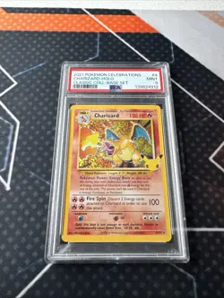 2021 Pokemon Celebrations Charizard Holo Classic Collection Base Set PSA 9 - Image 2