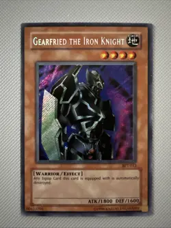 Yugioh! Gearfried the Iron Knight BPT-012 Secret Rare NP/NM - Image 1