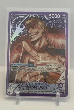 Op14-060 - Donquixote Doflamingo Leader Alt Art One Piece Card English - Image 1