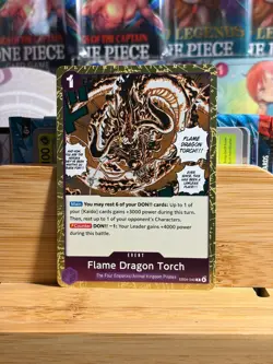 FLAME DRAGON TOUCH 040 Extra Booster 4 Rare One Piece Card Game LP - Image 1