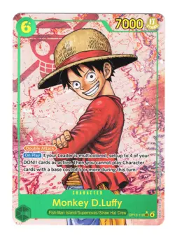 Monkey D. Luffy OP13-118 SEC Alt Art One Piece Carrying On His Will English NM - Image 1