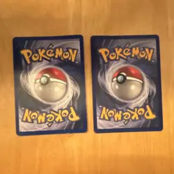 Pokemon Ninetales 12/102 Holo and Holo Shadowless 2 Card Lot - Image 2