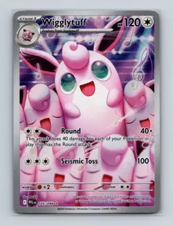 Wigglytuff 105 2025 Pokemon Phantasmal Flames Illustration Rare Card NM+ - Image 1