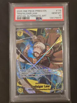 TRAFALGAR LAW PRB02-PREMIUM BOOSTER -ONE PIECE CARD THE BEST- VOL.2 | SP PSA 10 - Image 4