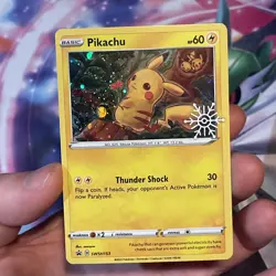 Pikachu - (Holiday Calendar) SWSH153 SWSH: Sword & Shield Promo Cards Holo - Image 2
