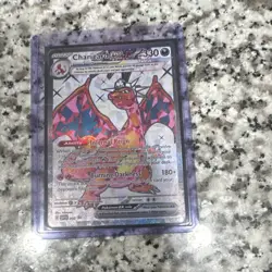 Charizard 004/102 Base Set Holo Rare 120HP Fire Spin Pokemon TCG Card English - Image 1