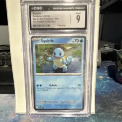 Pokemon Squirtle Cosmos Holo Sv: Scarlet & Violet Promo #048 CGC 9 English card - Image 1