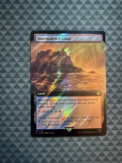 MTG Stormcarved Coast #1109 Surge Foil Extended Art Rare UB: Doctor Who (WHO) - Image 1