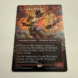 Ashling, Rekindled FOIL Borderless 290 Lorwyn Eclipsed ECL MTG Rare Unplayed NM - Image 2