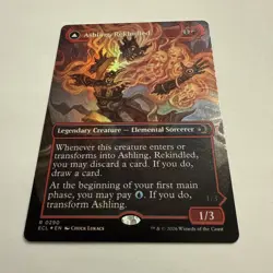 Ashling, Rekindled FOIL Borderless 290 Lorwyn Eclipsed ECL MTG Rare Unplayed NM - Image 3